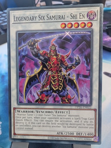 Yugioh legendary six - six, samurai