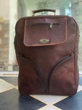 Zaino zaino da viaggio per laptop nuovo vintage borsa in vera pelle marrone