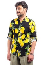 Camicia Coreana Uomo Lino Made