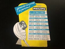 DISPLAY PUBBLICITARIO VINTAGE CONCORSO APRILE 1958-RASOI ELETTRICI PHILIPS