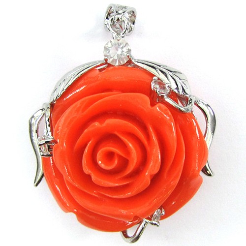 Pezzi ciondolo fiore - pezzi, rosa