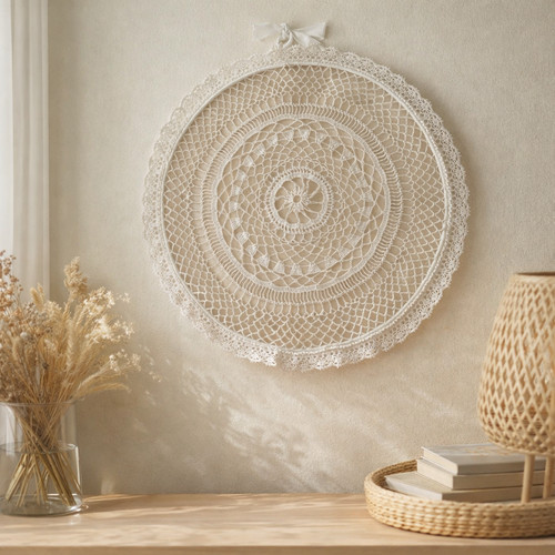 Quadro beige rotondo