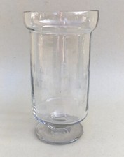 Vaso Vetro Farmacia Antico Contenitore Lampara Poura Patentada 20 CM Alta