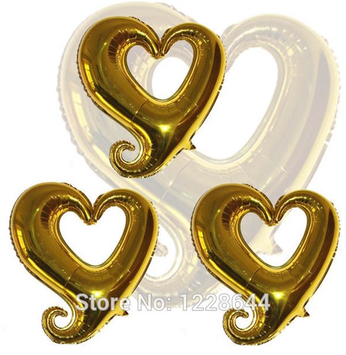 Palloncini mylar cuore oro - palloncini,