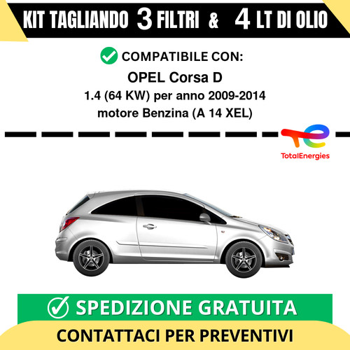 Tagliando per opel corsa - per,