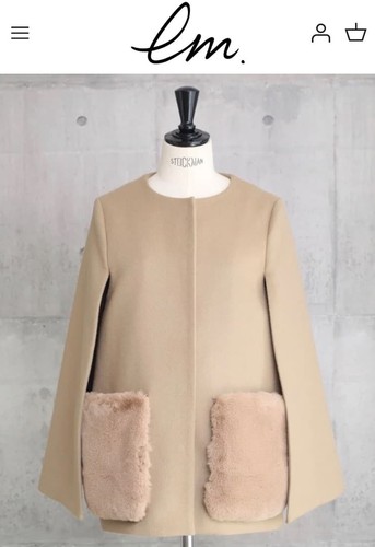 Poncho cammello cappotto