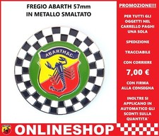 Abarth fregio scacchi rotondo - fregio,