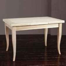 TAVOLO 100x70 ALLUNGABILE A 180CM IN LEGNO GREZZO CUCINA BAR RISTORANTE