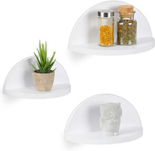 Mensole Da Muro, Set 3 Ripiani