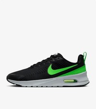Nike Scarpe Unisex Air Max Nuaxis - 010 (Nero/Antracite/Wolf Grey/Green Strike)