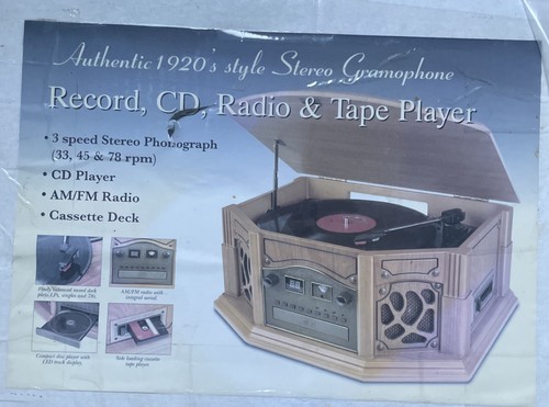 Grammofono stereo stile 1920