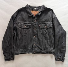 LEVI'S 90s 70598-4159 Jacket Men Colombia Type 3 Trucker L XL Denim Cotton Black