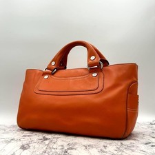 CELINE Borsa Boogie Pelle Arancione Argento Ferramenta Autentica Made in Italy