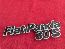 FIAT PANDA 30S 30 S LOGO SIGLA EMBLEMA FREGIO STEMMA SCRITTA BADGE TARGA NOME
