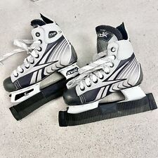 Reebok Proformance Black Hockey Ice Skates Kids Size Large Youth W/ Blade Cover