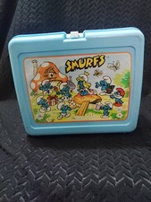 Porta pranzo blu puffi vintage