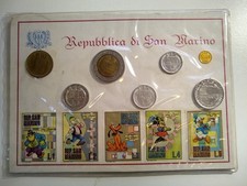 Francobolli Walt Disney e monete Repubblica di San Marino 1970