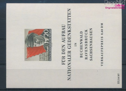 Francobolli ddr 1956 block - francobolli, mi