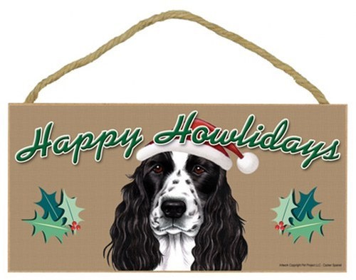 Insegna cane natale happy - insegna,