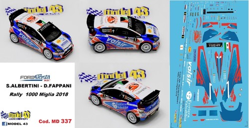 Decal ford fiesta wrc - 1/43,