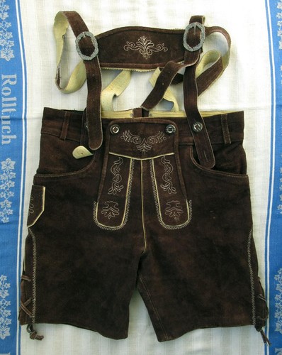 Pantaloni pelle marrone - pantaloni, in