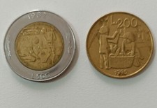 lotto monete San Marino 500 lire FAO 1982 e  LIBERTAS 200 lire 1995 come da foto