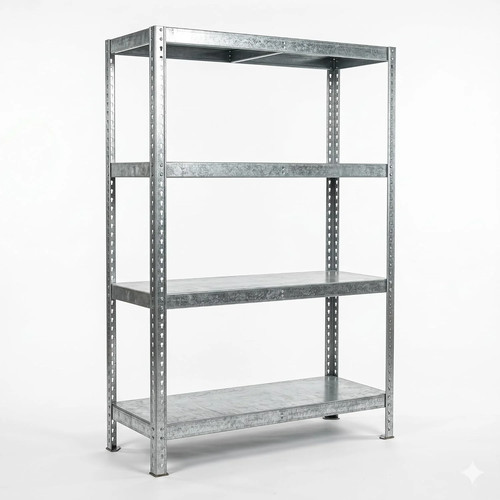 Scaffale metallo ripiani - metallo, 4