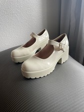 Tacchi bianchi plateau Mary