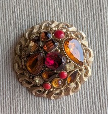 Sphinx Spilla Vintage con Pietre colorate