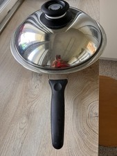 Padella con manico AMC 3 litri 28 cm  con coperchio usata  In Ottime Condizioni