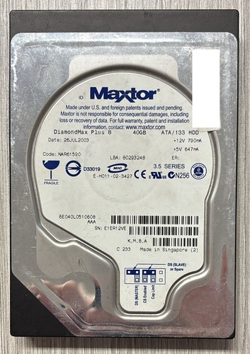 Hard disk maxtor - hard, 40gb