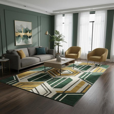 Tappeto moderno geometrico in