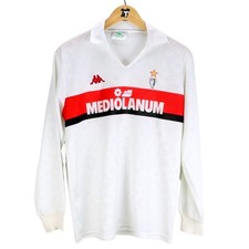 1989-90 Ac Milan Maglia Away Kappa Mediolanum M (Top)  SHIRT MAILLOT TRIKOT