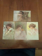 4 Cartoline Vintage 1910-1914