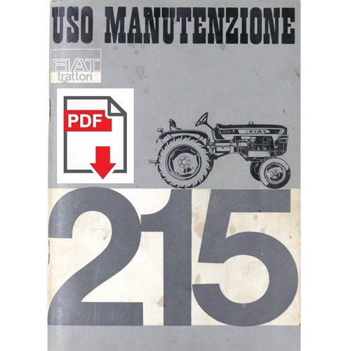 Trattore fiat 215 manuale uso - trattore,