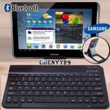 Per Tablet 10" 12" Samsung Galaxy Tab Tastiera Bluetooth Wireless + Supporto Supporto