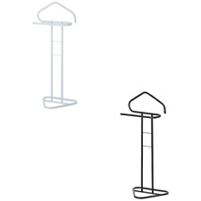 [2 colori] Servo Muto Appendiabiti da Camera in Metallo a 2 Posti, 43x36x110,5cm