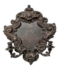 *HH* Antico Specchio Cornice Applique Antica Cartagloria Vittoriana Barocco 