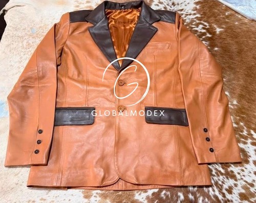 Giacca blazer uomo marrone