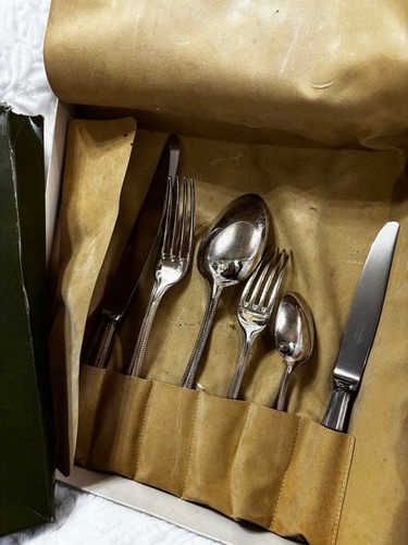 Christofle cutlery set with - christofle,