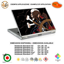 Capitan harlock cartoon adesivo notebook tablet sticker print pvc 1 pz.
