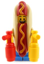 NUOVO LEGO HOT DOG GUY MINIFIG