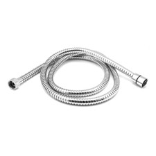 Tubo flessibile doccia doppia aggraffatura 2 mt.attacco conico in ottone cromato