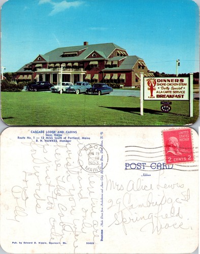 Cartolina cascade lodge and - cascade,