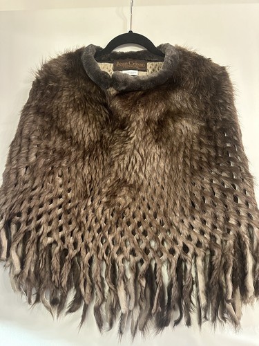 Poncho pelliccia castoro - in,