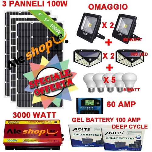 Kit fotovoltaico 3kw - kit,