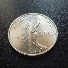 Moneta Argento Da Collezione Non Comune Italia 500 Lire Ag 835 G 11 Lotto 2000