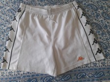 PANTALONCINI SHORT VINTAGE FOOTBALL CALCIO KAPPA JUVENTUS NO LOGO. SIZE M