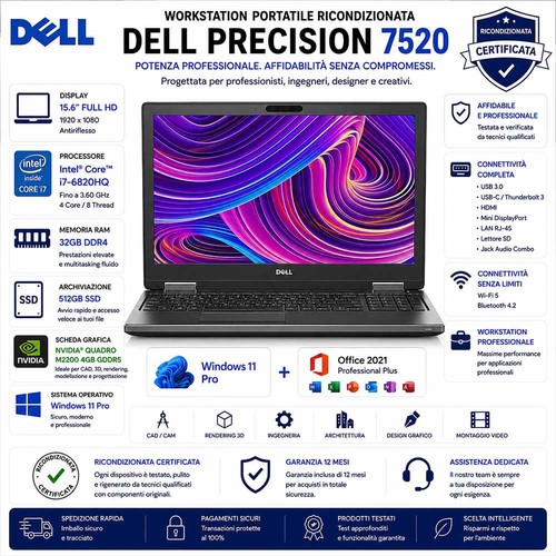 Portatile workstation dell - portatile,