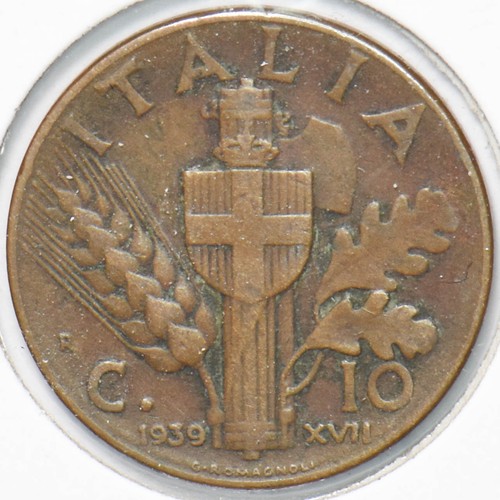 Italia 1939 centesimi - italia, 10